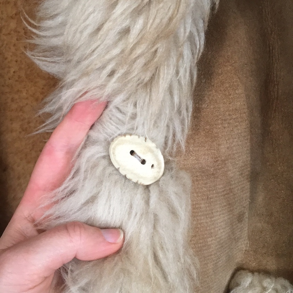 Vintage overland sheepskin shearling coat - Picture 3 of 6